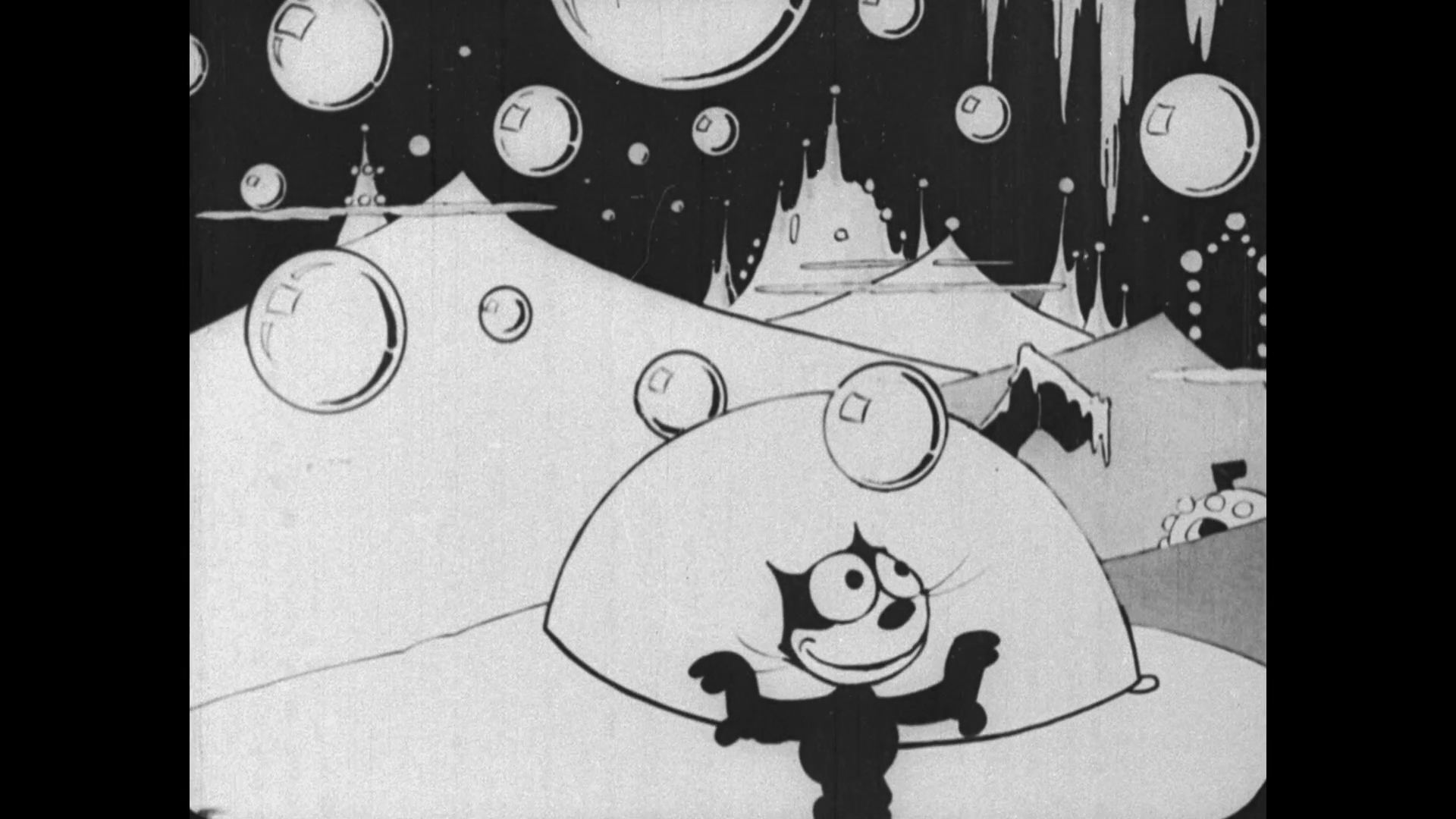 un chat dans un dessin animé
